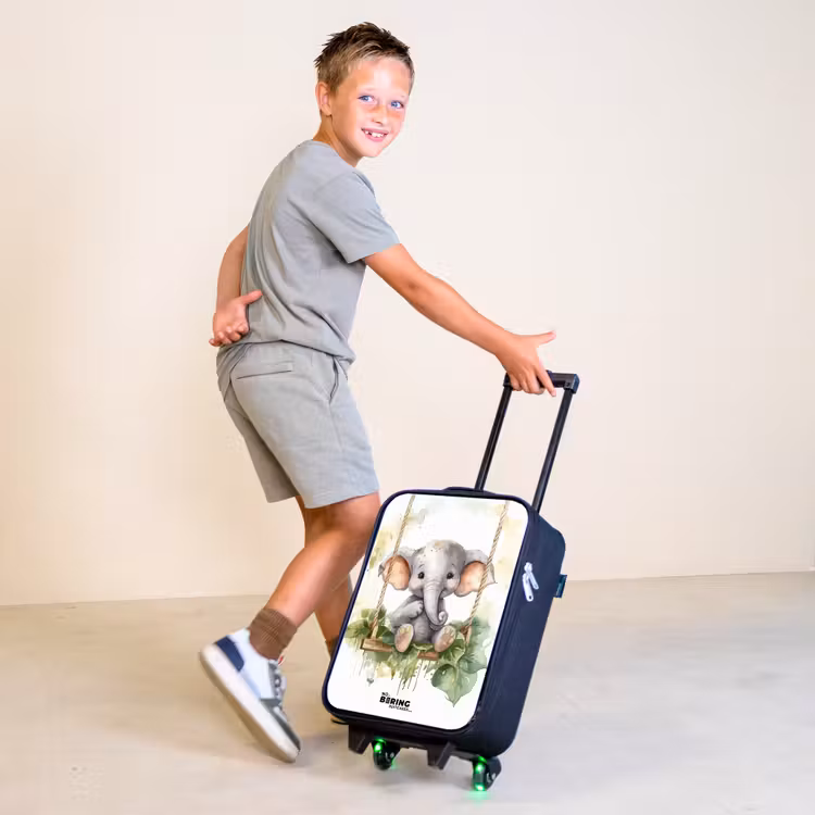 Onno olifant Kinderkoffer - Zwart klein -sfeer3