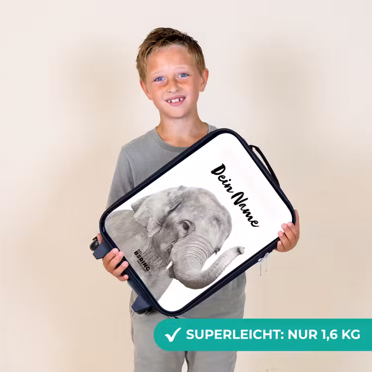 Oscar Olifant Kinderkoffer - Zwart klein -sfeer4_DE