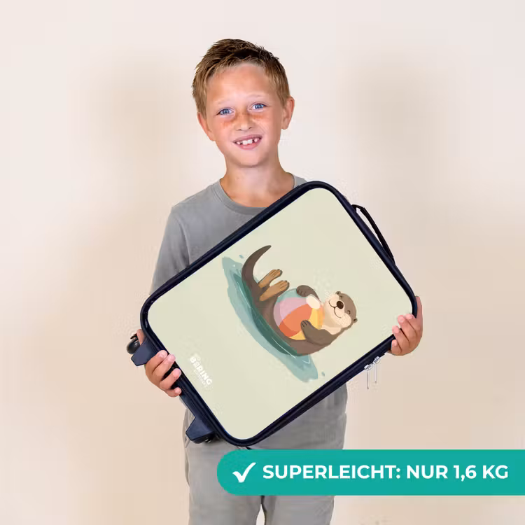 Otter - Strandbal - Water Kinderkoffer - Zwart klein -sfeer4_DE
