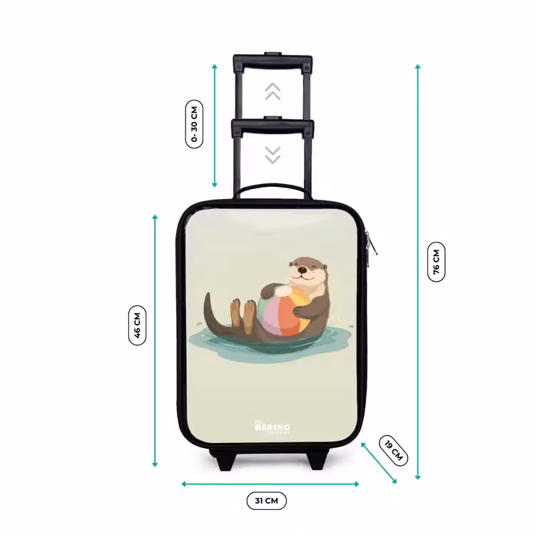 Otter - Strandbal - Water Kinderkoffer - Zwart klein -productfoto_formaten