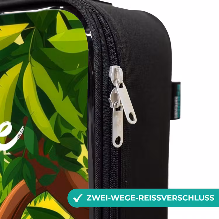 Pedro panda Kinderkoffer - Zwart klein -rits_DE