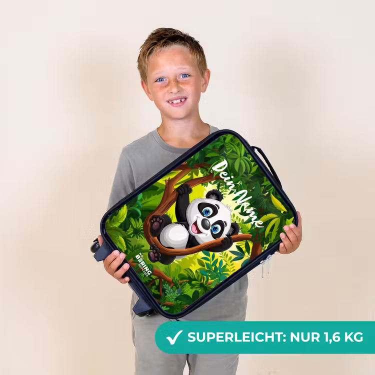 Pedro panda Kinderkoffer - Zwart klein -sfeer4_DE