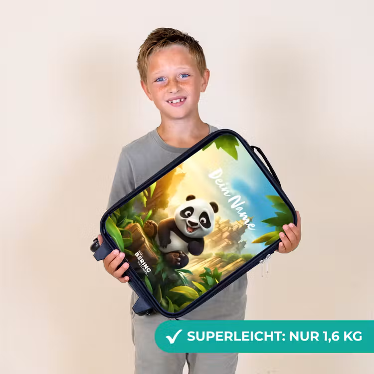 Peter Panda Kinderkoffer - Zwart klein -sfeer4_DE