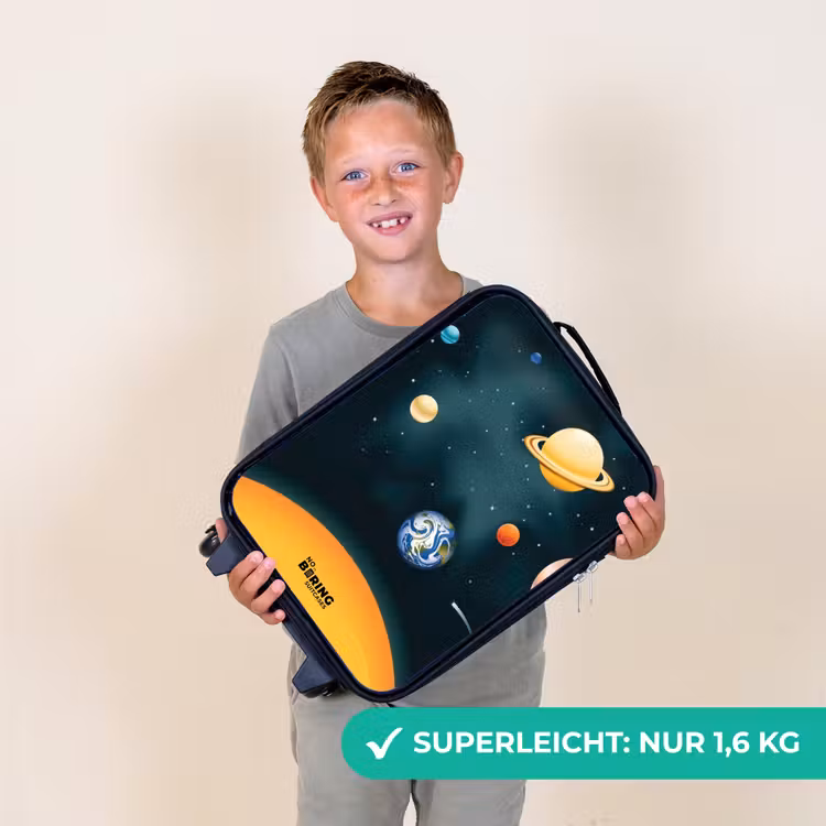 Planeten van het zonnestelsel Kinderkoffer - Zwart klein -sfeer4_DE