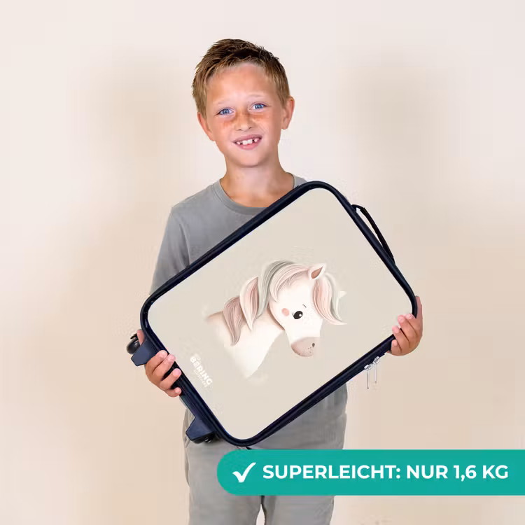 Eenhoorn in roze pastel kleuren Kinderkoffer - Zwart klein -sfeer4_DE
