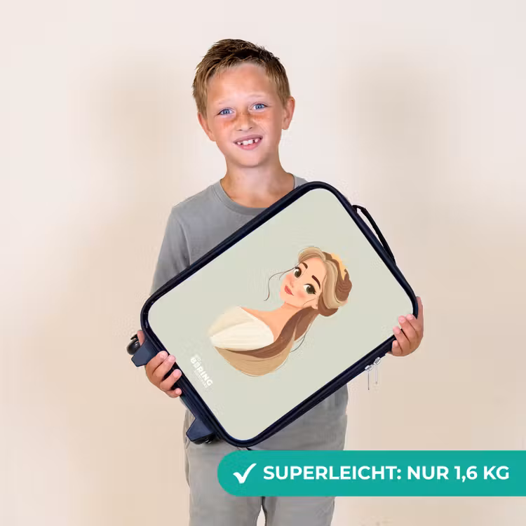 Prinses met een tiara - Groen Kinderkoffer - Zwart klein -sfeer4_DE