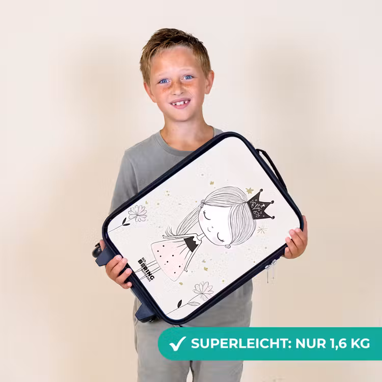 Prinses met zwart jurkje Kinderkoffer - Zwart klein -sfeer4_DE