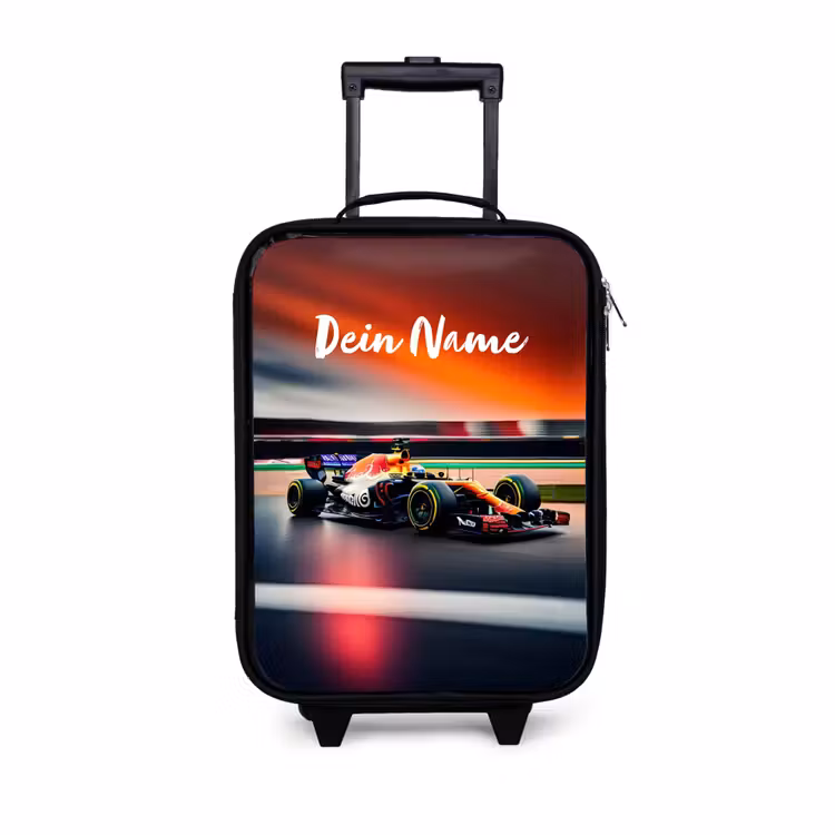 Furious F1 Kinderkoffer - Zwart klein -3d