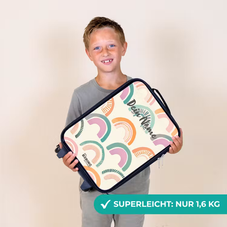 Regenbogen Kinderkoffer - Zwart klein -sfeer4_DE