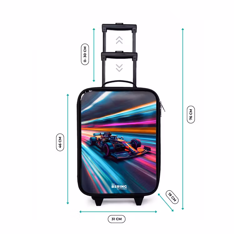 Spectrum speedster Kinderkoffer - Zwart klein -productfoto_formaten