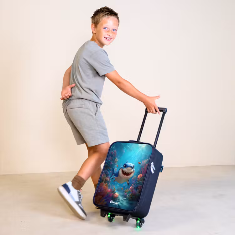 Rif - Koraal - Haai - Dier Kinderkoffer - Zwart klein -sfeer3