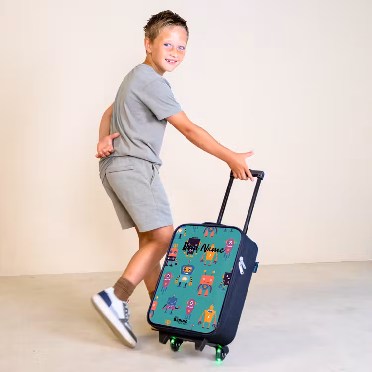 Robo rave Kinderkoffer - Zwart klein -sfeer3