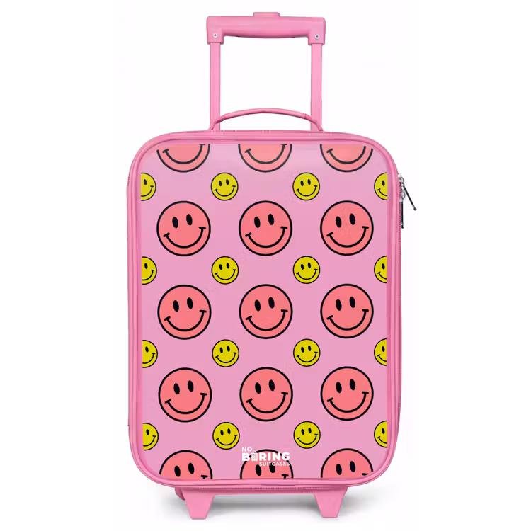 All smiles roze Kinderkoffer - Roze klein -zz3dotto