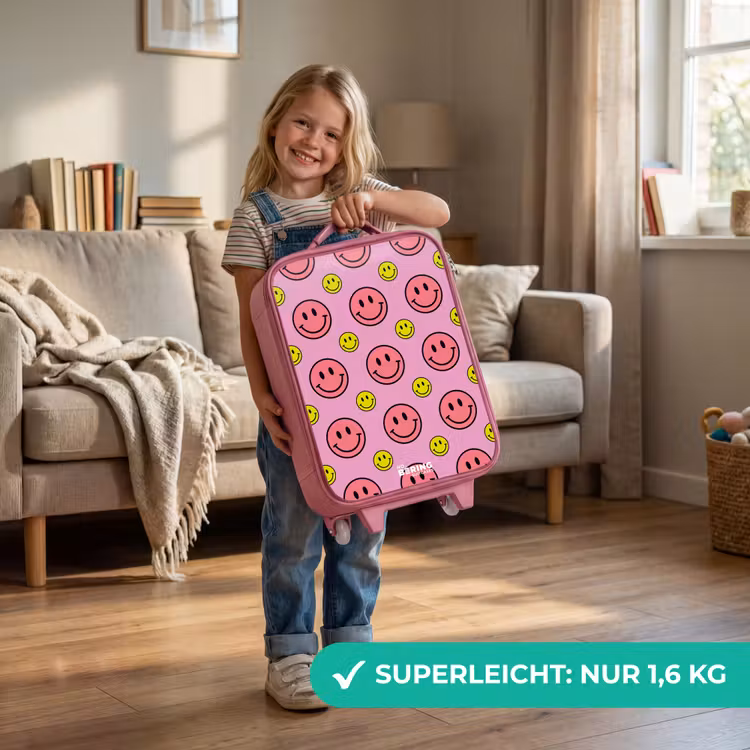 All smiles roze Kinderkoffer - Roze klein -sfeer2_DE