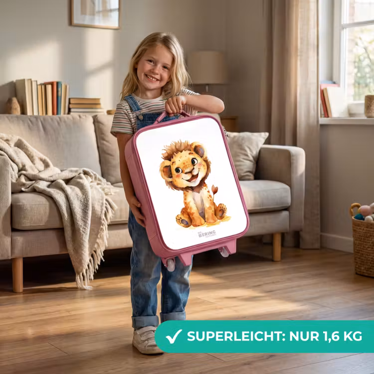Baby leeuw Kinderkoffer - Roze klein -sfeer2_DE