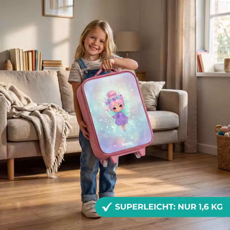 Bloemenfee in pastelglans Kinderkoffer - Roze klein -sfeer2_DE