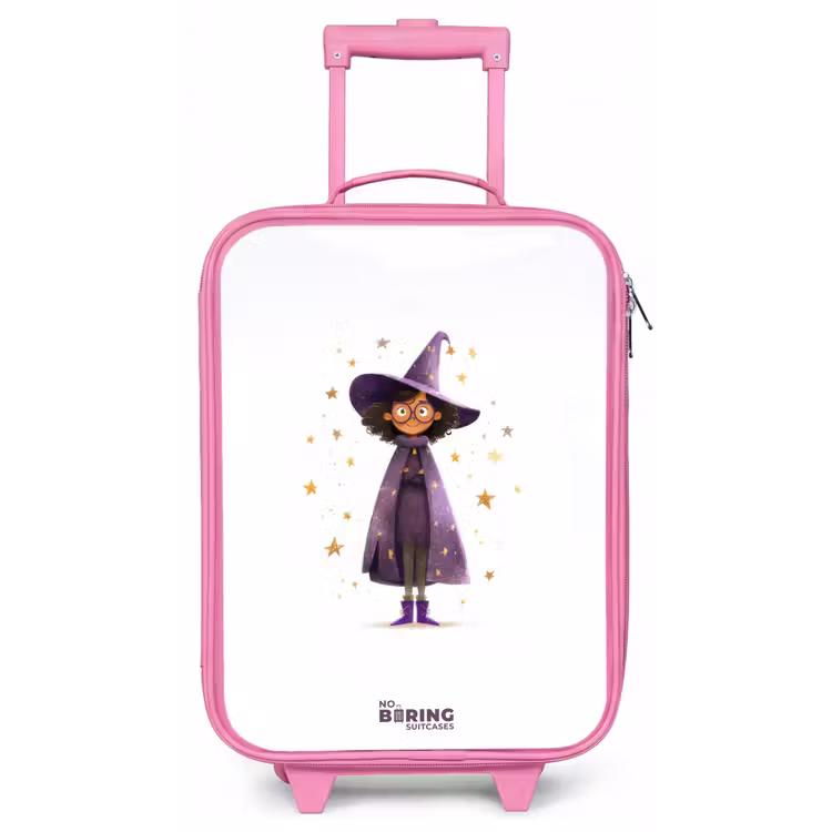 De paarse tovenaarsmantel Kinderkoffer - Roze klein -zz3dotto
