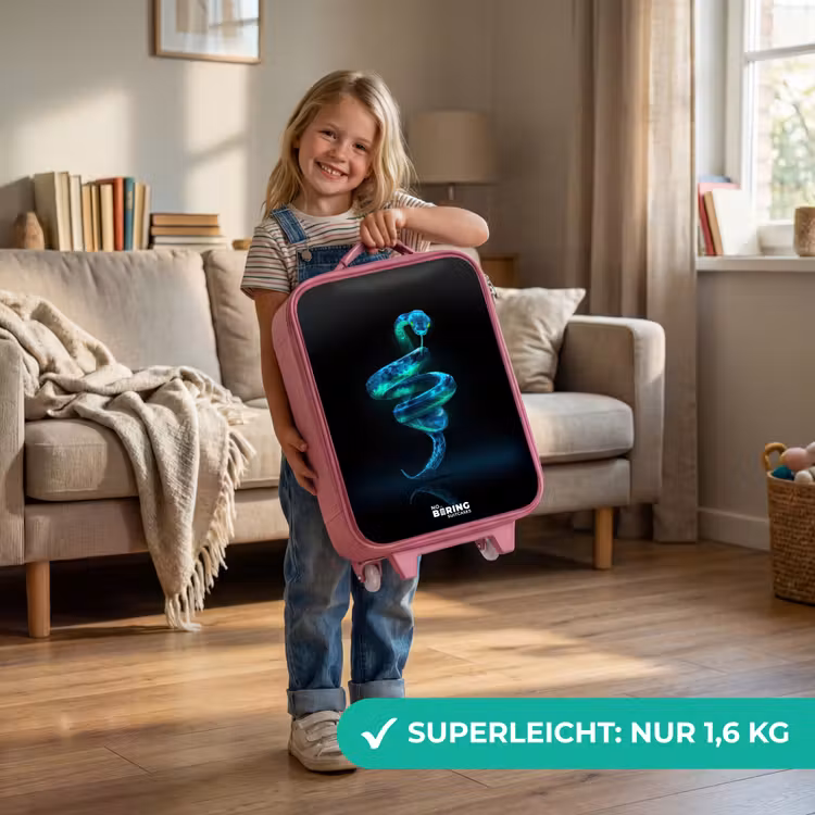 Digitale slang in spiraalvorm Kinderkoffer - Roze klein -sfeer2_DE