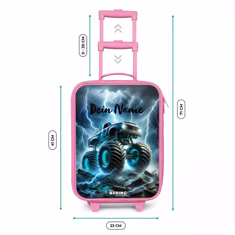 Thunder Wheels Kinderkoffer - Roze klein -productfoto_formaten