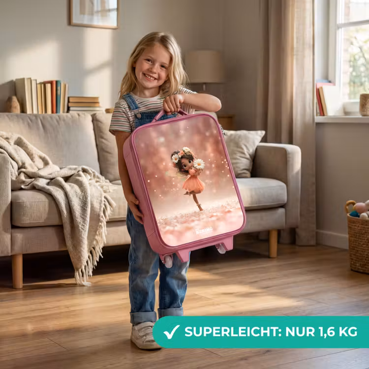 Fee met madeliefjes Kinderkoffer - Roze klein -sfeer2_DE