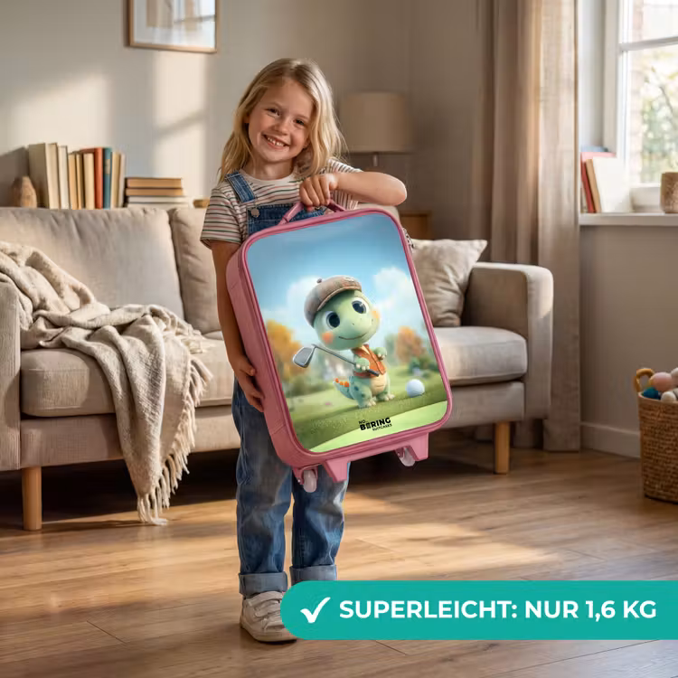 Golf - Dino - Groen Kinderkoffer - Roze klein -sfeer2_DE