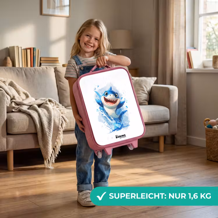 Haai - Tanden - Water Kinderkoffer - Roze klein -sfeer2_DE