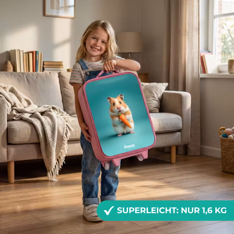 Hamster - Wortel - Dier Kinderkoffer - Roze klein -sfeer2_DE