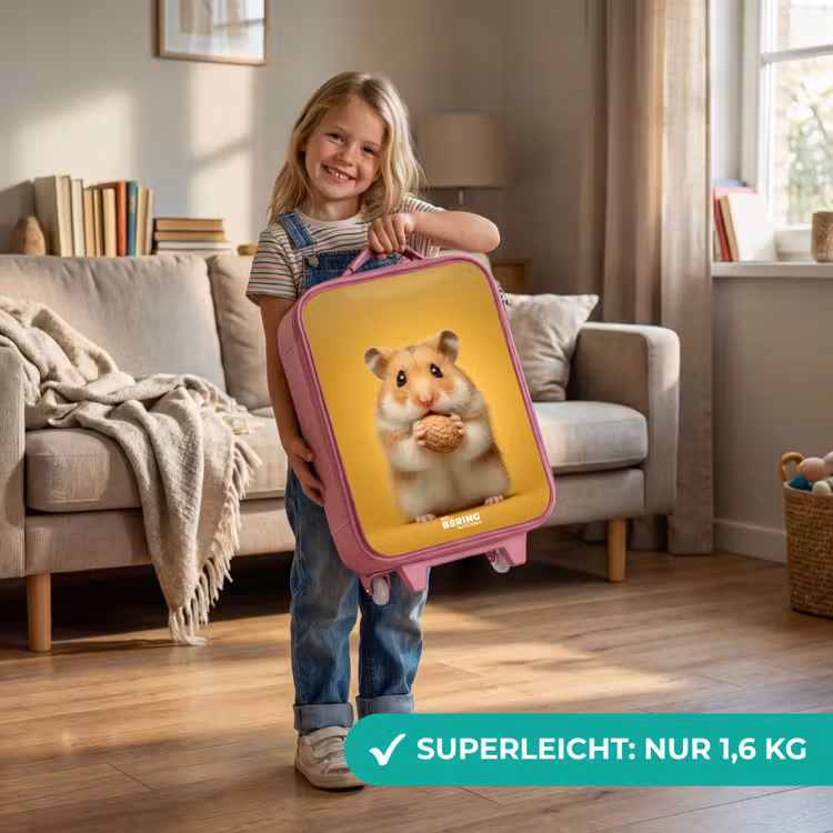 Hamster - Walnoot - Dier Kinderkoffer - Roze klein -sfeer2_DE