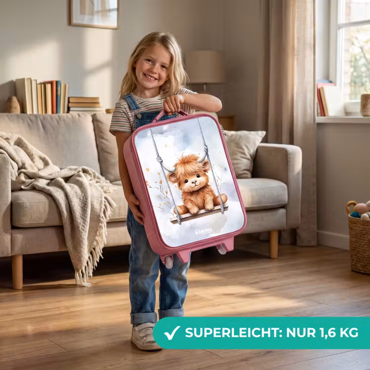 Hennie hooglander Kinderkoffer - Roze klein -sfeer2_DE