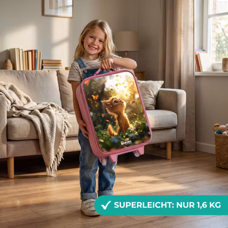 Hendrik herfstkatje Kinderkoffer - Roze klein -sfeer2_DE