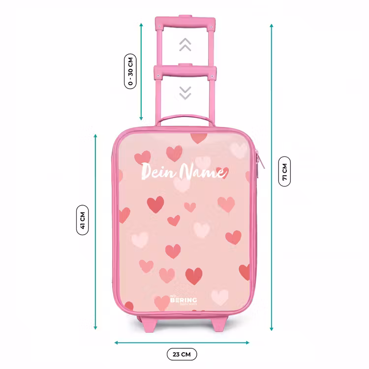 Hartjes Kinderkoffer - Roze klein -productfoto_formaten