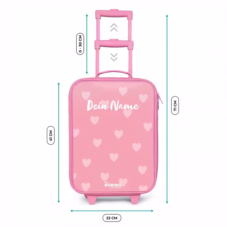 Hartjesritme Kinderkoffer - Roze klein -productfoto_formaten