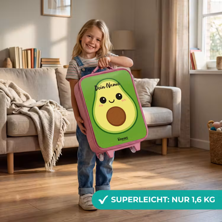 Kawai - Avocado - Groen Kinderkoffer - Roze klein -sfeer2_DE