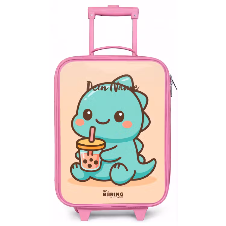 Kawai - Dino - Bubbletea Kinderkoffer - Roze klein -zz3dotto