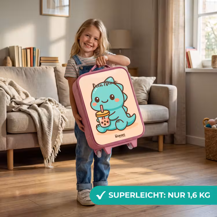 Kawai - Dino - Bubbletea Kinderkoffer - Roze klein -sfeer2_DE