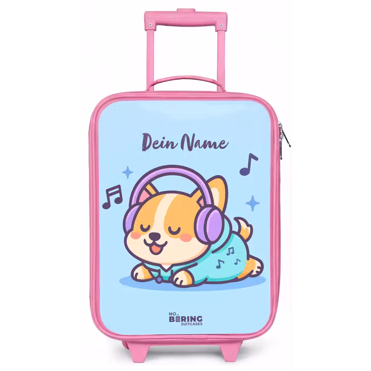 Kawai - Hond - Muziek Kinderkoffer - Roze klein -zz3dotto