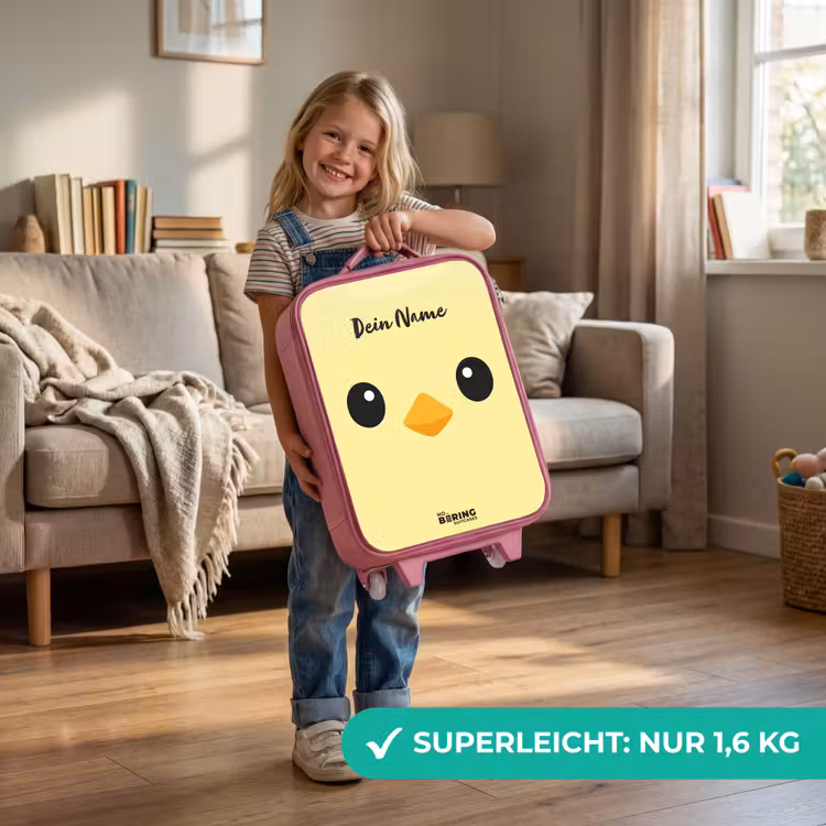 Kawai - Kuiken - Geel Kinderkoffer - Roze klein -sfeer2_DE