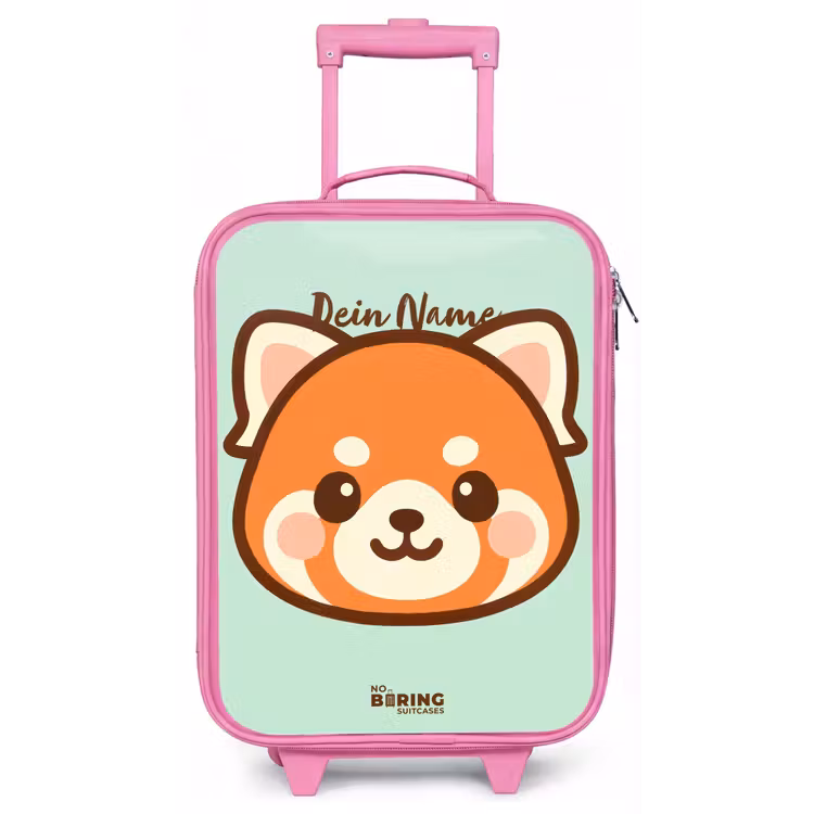 Kawai - Rode panda - Groen Kinderkoffer - Roze klein -zz3dotto