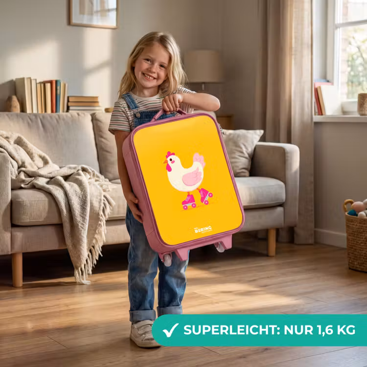 Kip - Rolschaatsen - Geel Kinderkoffer - Roze klein -sfeer2_DE