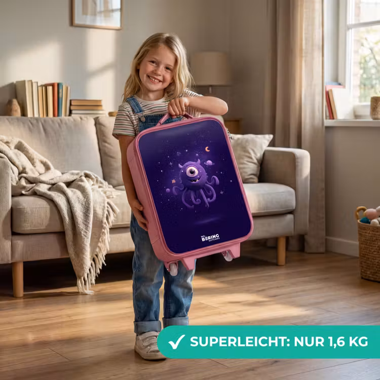 Kosmisch tentakelmonster Kinderkoffer - Roze klein -sfeer2_DE