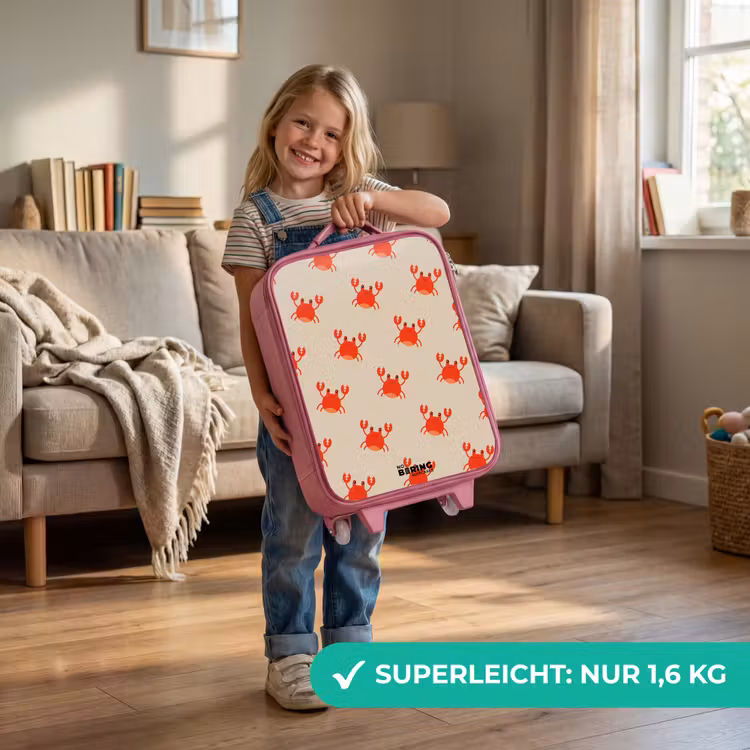Krabbenkwestie Kinderkoffer - Roze klein -sfeer2_DE
