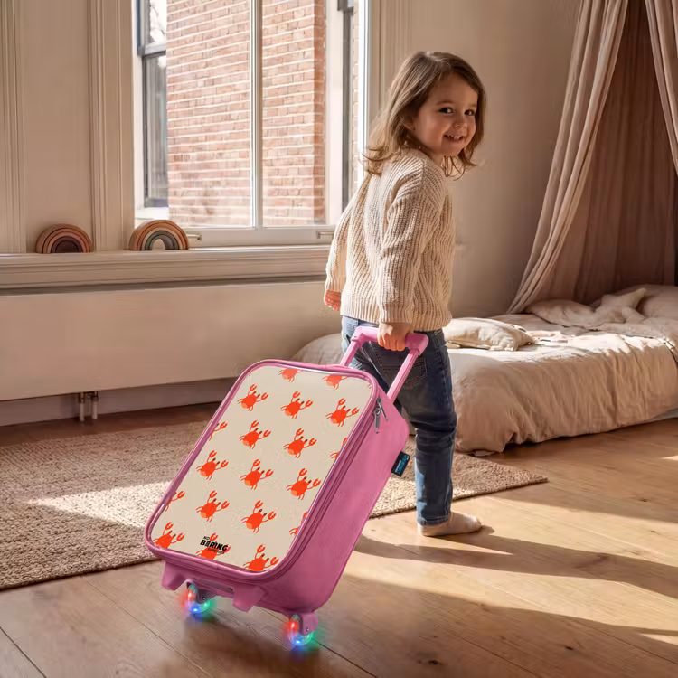 Krabbenkwestie Kinderkoffer - Roze klein -sfeer1