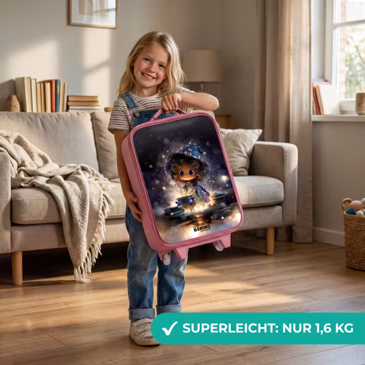 Magische Nacht vol Toverkunst Kinderkoffer - Roze klein -sfeer2_DE