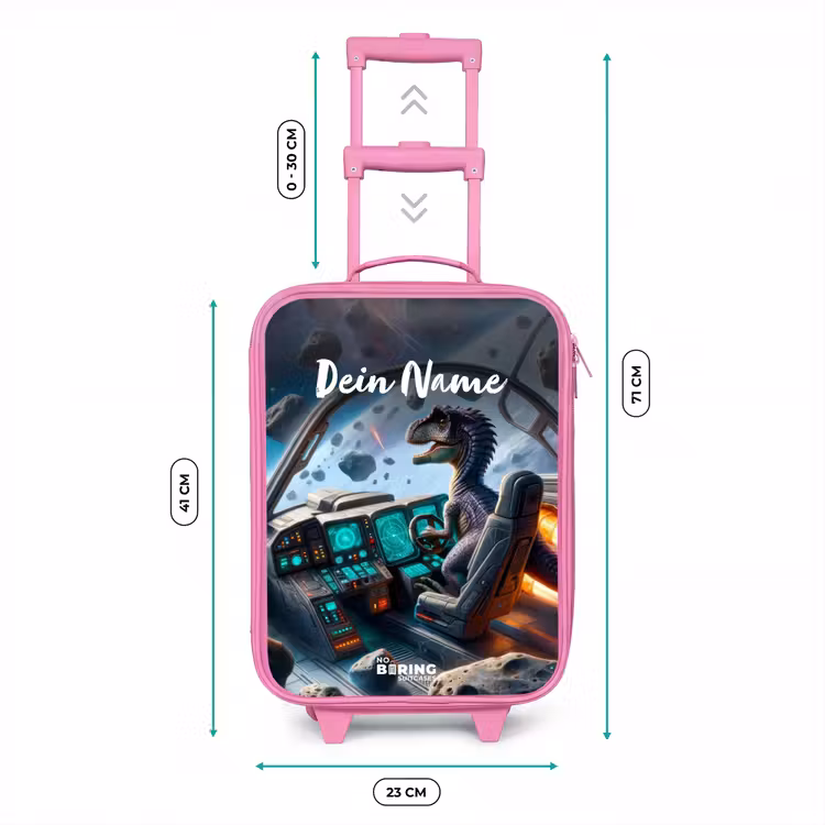 Astrodino Kinderkoffer - Roze klein -productfoto_formaten