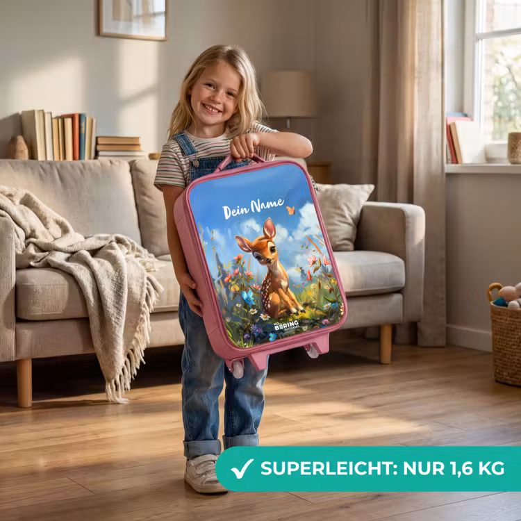 Bailey bloemenhertje Kinderkoffer - Roze klein -sfeer2_DE