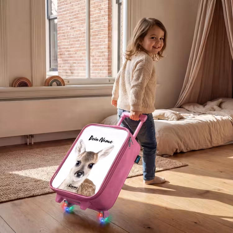 Bambino Kinderkoffer - Roze klein -sfeer1