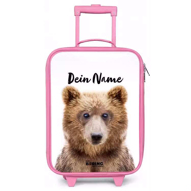 Bennie Beer Kinderkoffer - Roze klein -zz3dotto