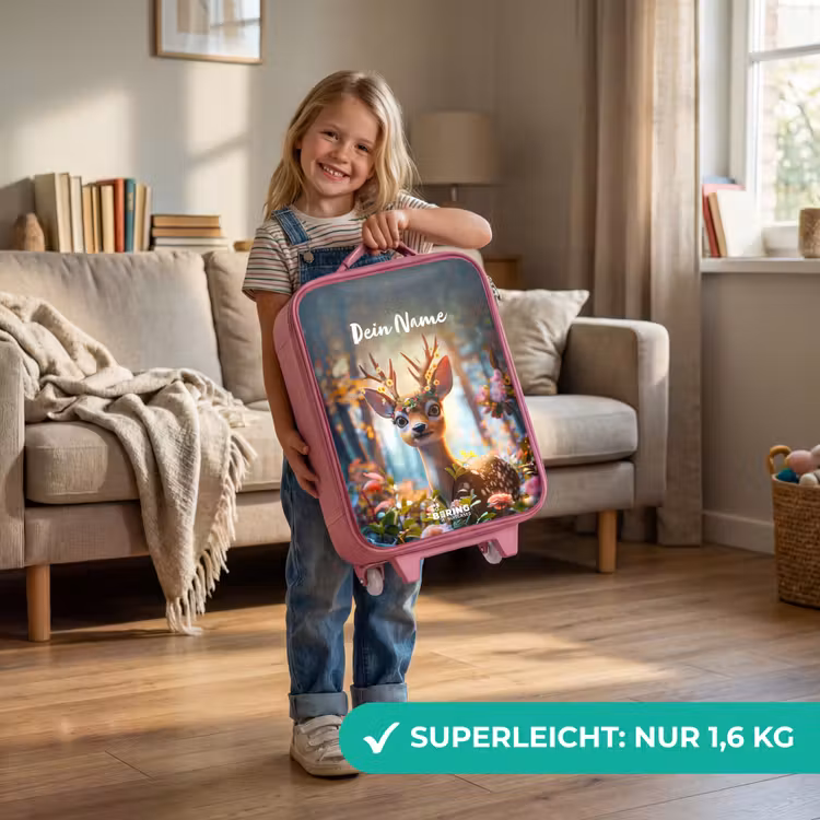 Bo bloemengewei Kinderkoffer - Roze klein -sfeer2_DE
