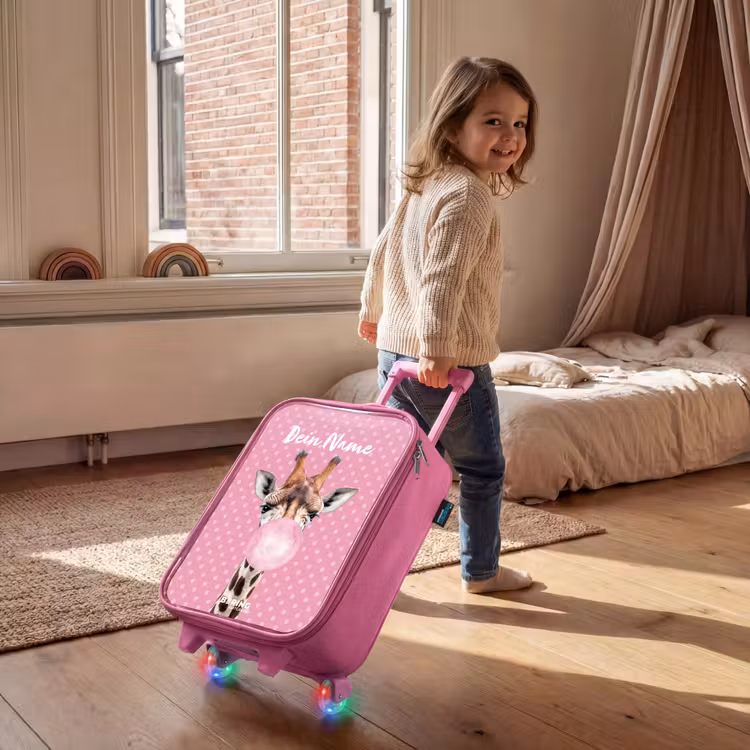 Bubblegum Billy Kinderkoffer - Roze klein -sfeer1