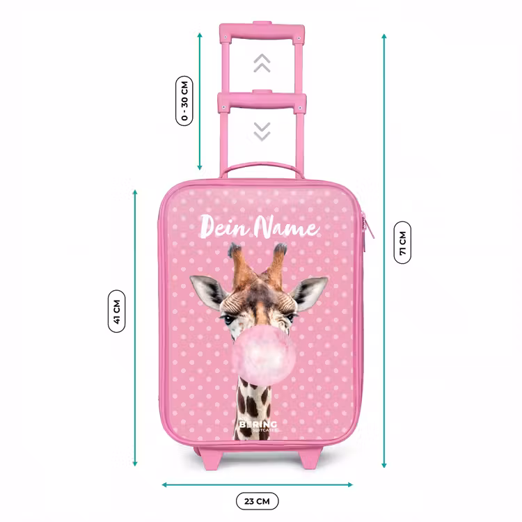 Bubblegum Billy Kinderkoffer - Roze klein -productfoto_formaten